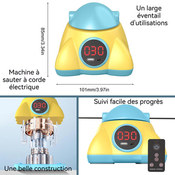 Machine à sauter électrique 10 niveaux de vitesse comptage automatique corde à sauter rechargeable par USB jouet pour enfants